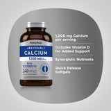 Piping Rock Calcium 1200 mg with Vitamin D softgel close-up of softgel