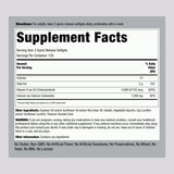 Piping Rock Calcium 1200 mg with Vitamin D softgel side view