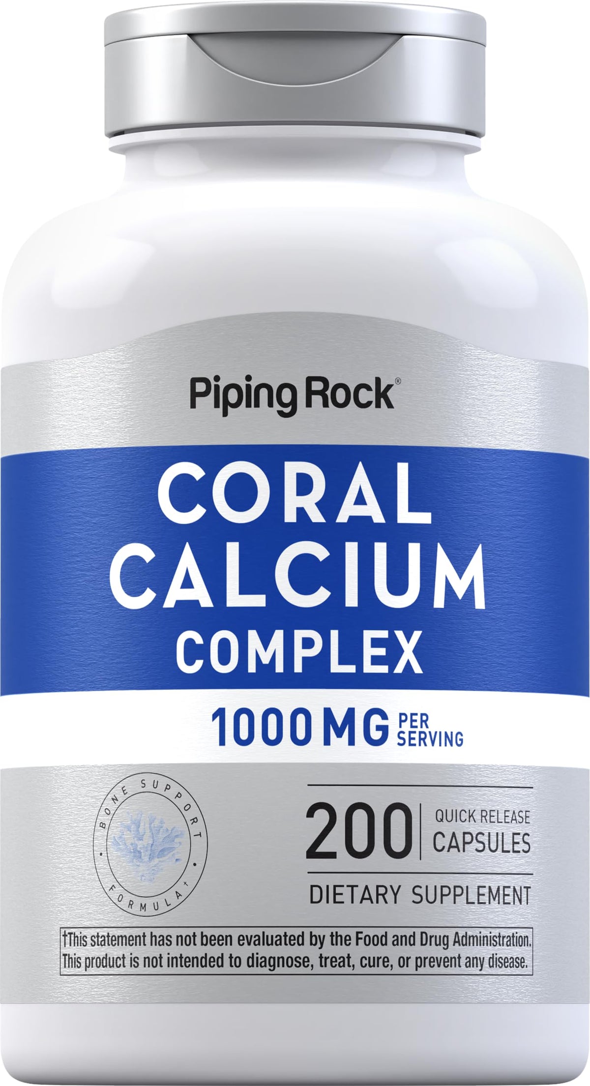 Piping Rock Calcium Supplement 1000mg front view