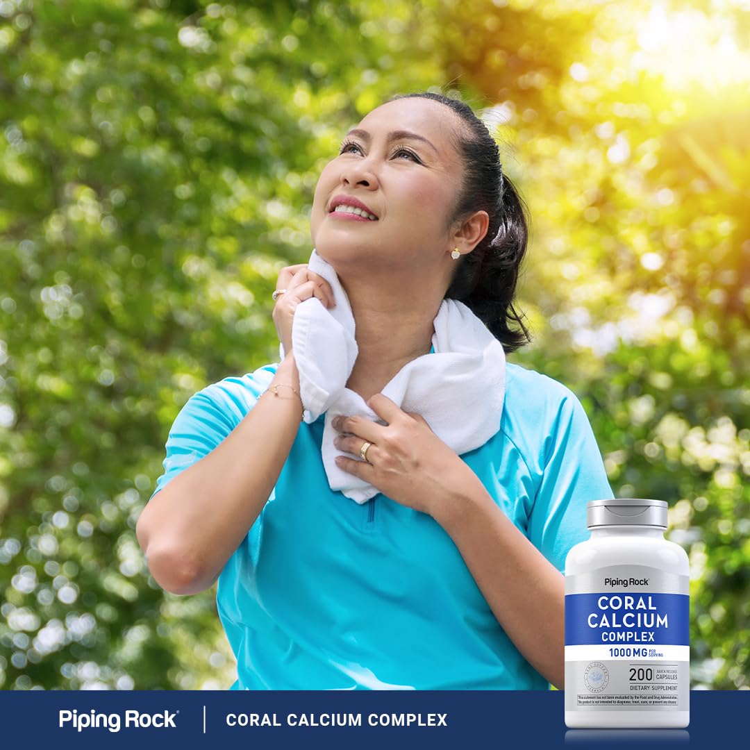 Piping Rock Calcium Supplement 1000mg with Magnesium and Vitamin D