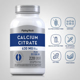 Piping Rock Calcium Supplement 457g back view with ingredient list