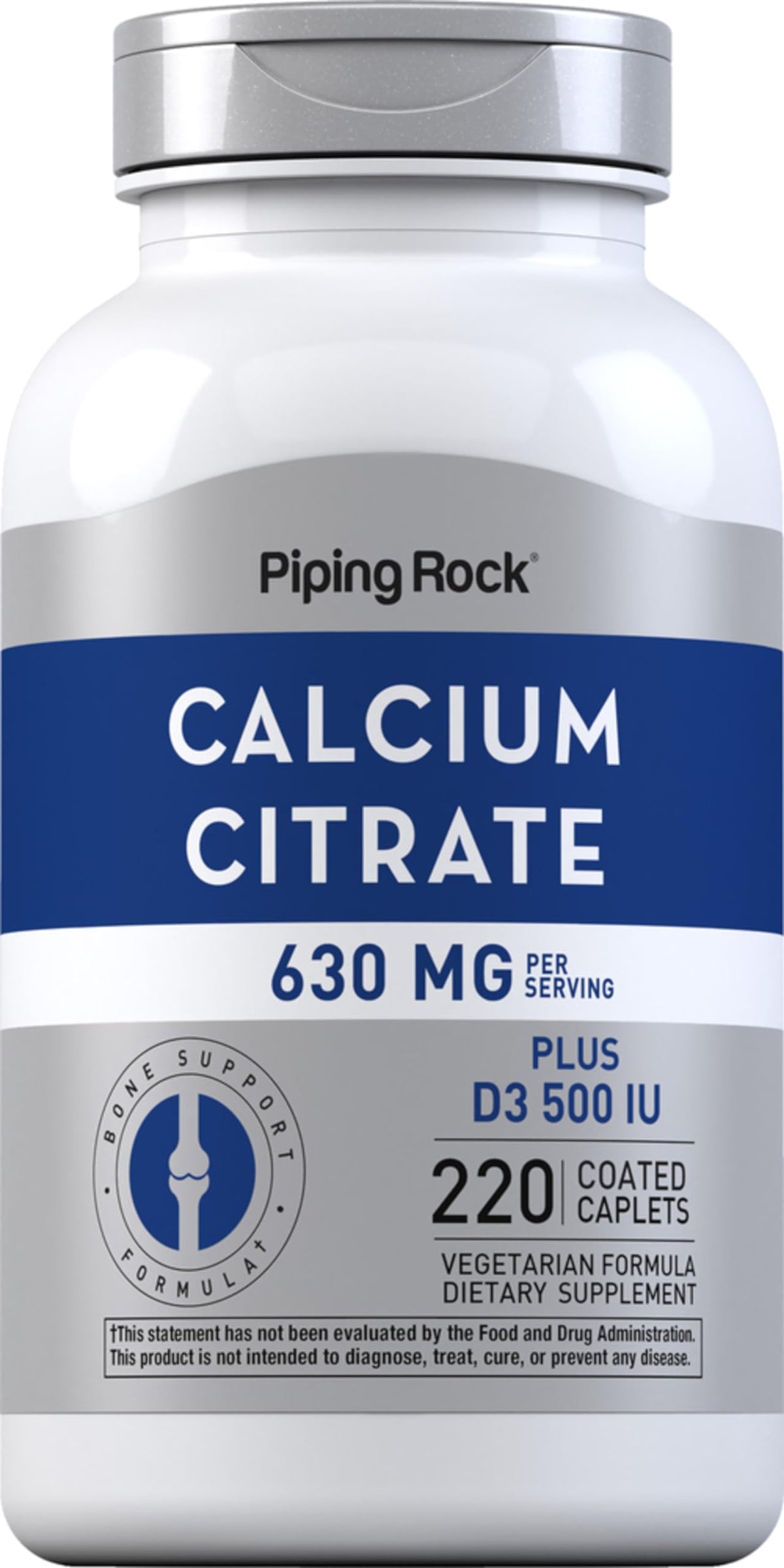 Piping Rock Calcium Supplement 457g front view of packaging