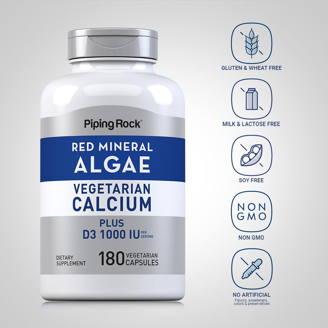 Piping Rock Calcium Supplement bottle top view