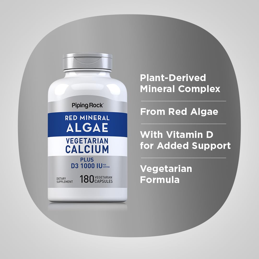 Piping Rock Calcium Supplement with Vitamin D ingredients list