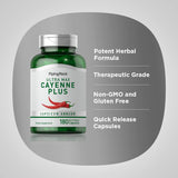 Piping Rock Cayenne Supplement 146g back view with ingredients