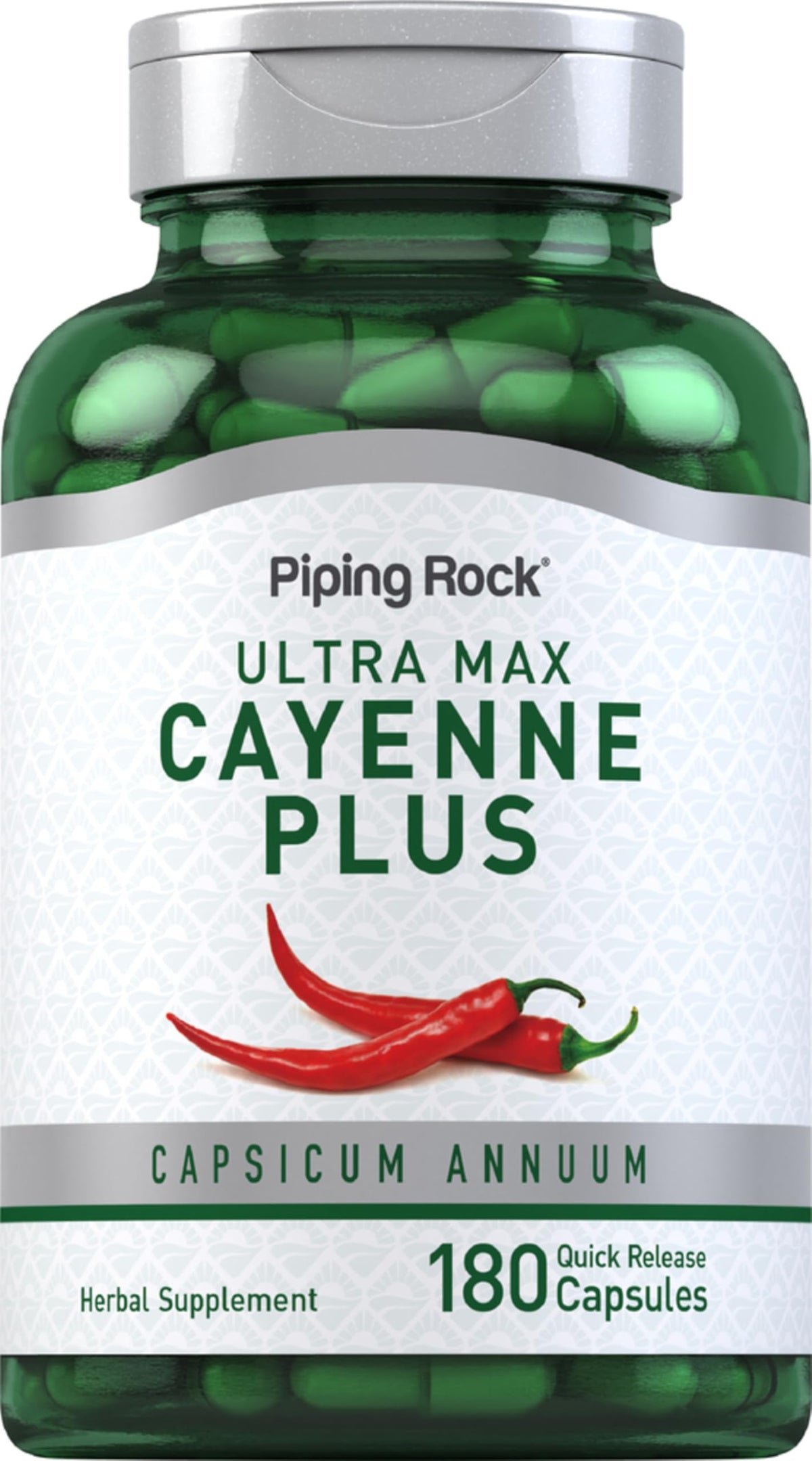 Piping Rock Cayenne Supplement 146g front view with packaging
