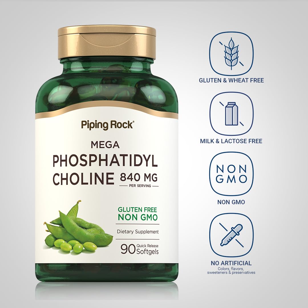 Piping Rock Choline Supplement 207g back view with ingredients