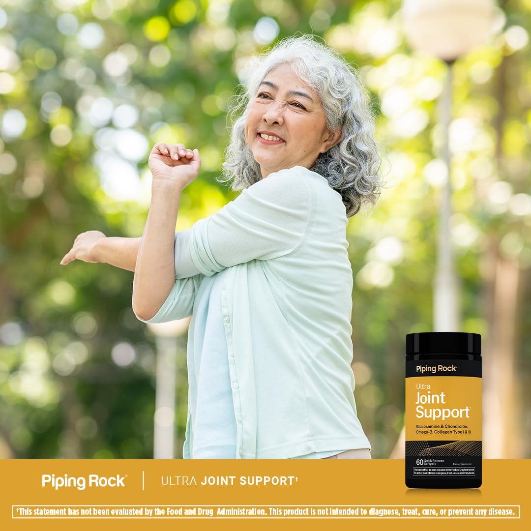 Piping Rock Chondroitin Supplement 126g on a wooden table