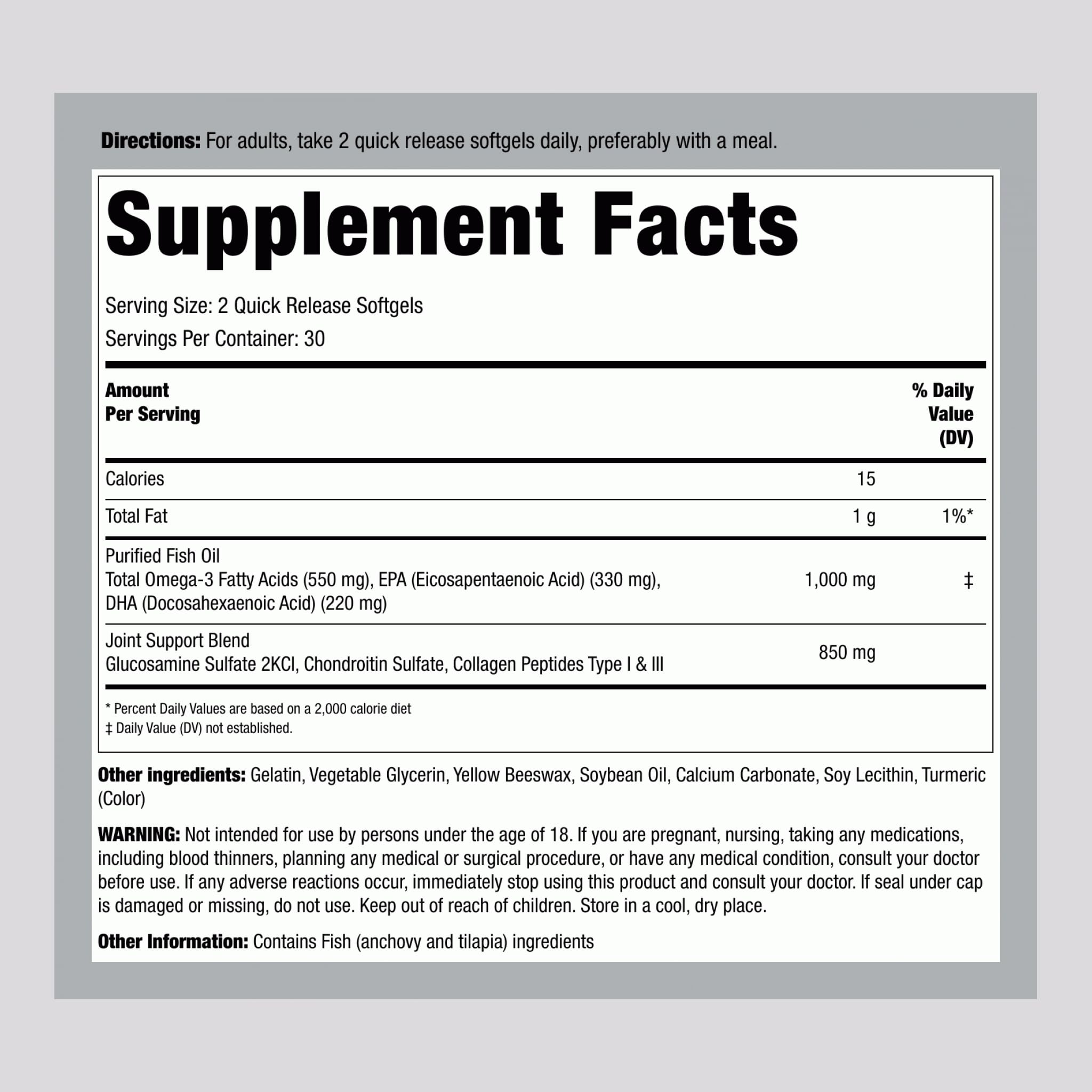 Piping Rock Chondroitin Supplement 126g side view
