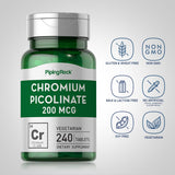 Piping Rock Chromium High Potency 50g supplement back view