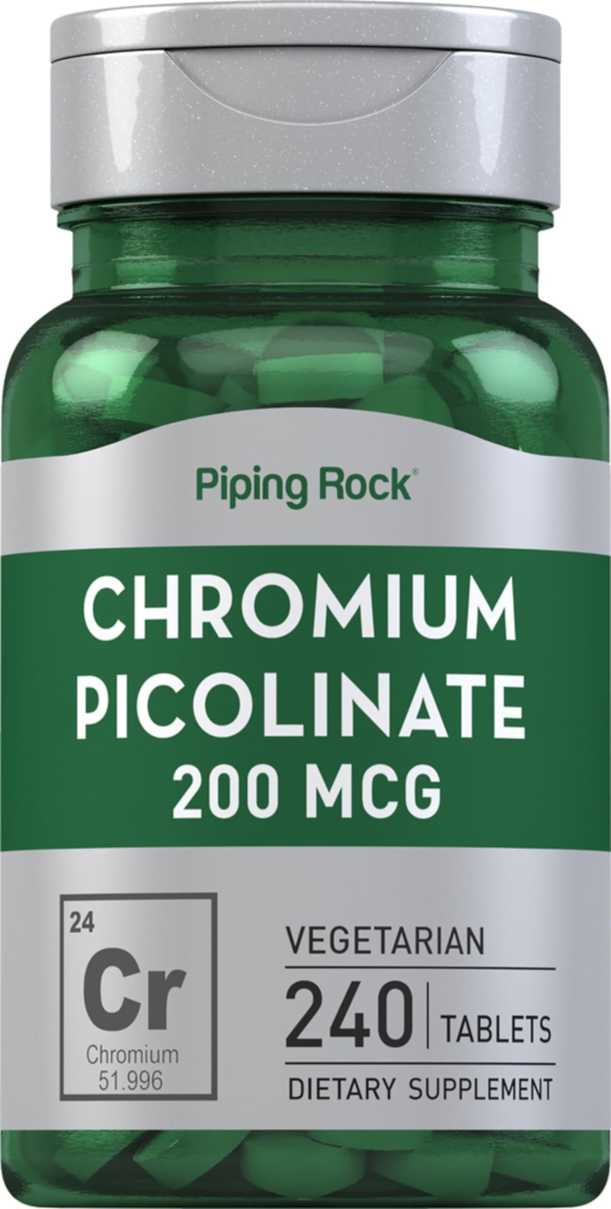 Piping Rock Chromium High Potency 50g supplement front view