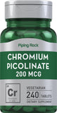 Piping Rock Chromium High Potency 50g supplement front view