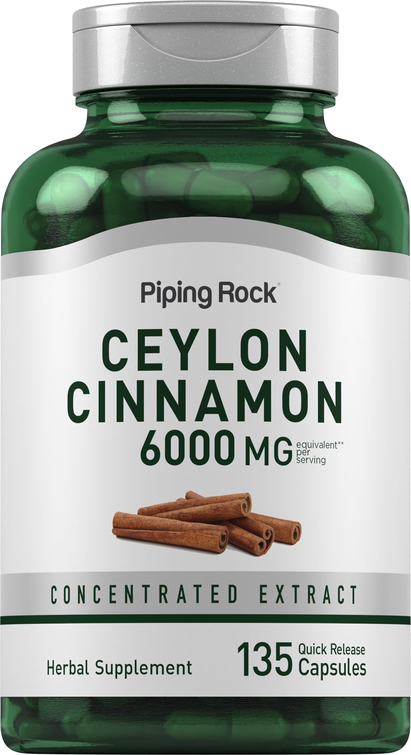 Piping Rock Cinnamon Extract 132g bottle front view