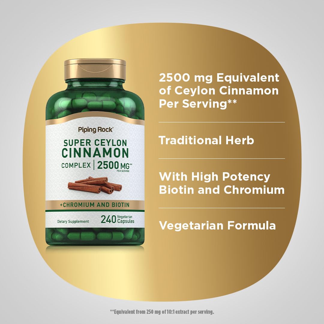 Piping Rock Cinnamon Supplement 180g ingredients list