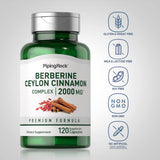 Piping Rock Cinnamon Supplement side view of bottle