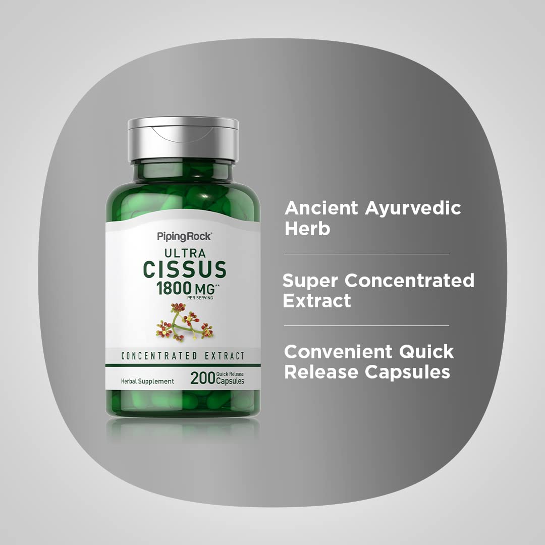 Piping Rock Cissus Quadrangularis 117g side view of packaging
