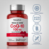 Piping Rock Coenzyme Q-10 100mg softgels packaging