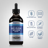 Piping Rock Colloidal Silver 10PPM Liquid Supplement label close-up