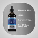 Piping Rock Colloidal Silver 10PPM Liquid Supplement packaging