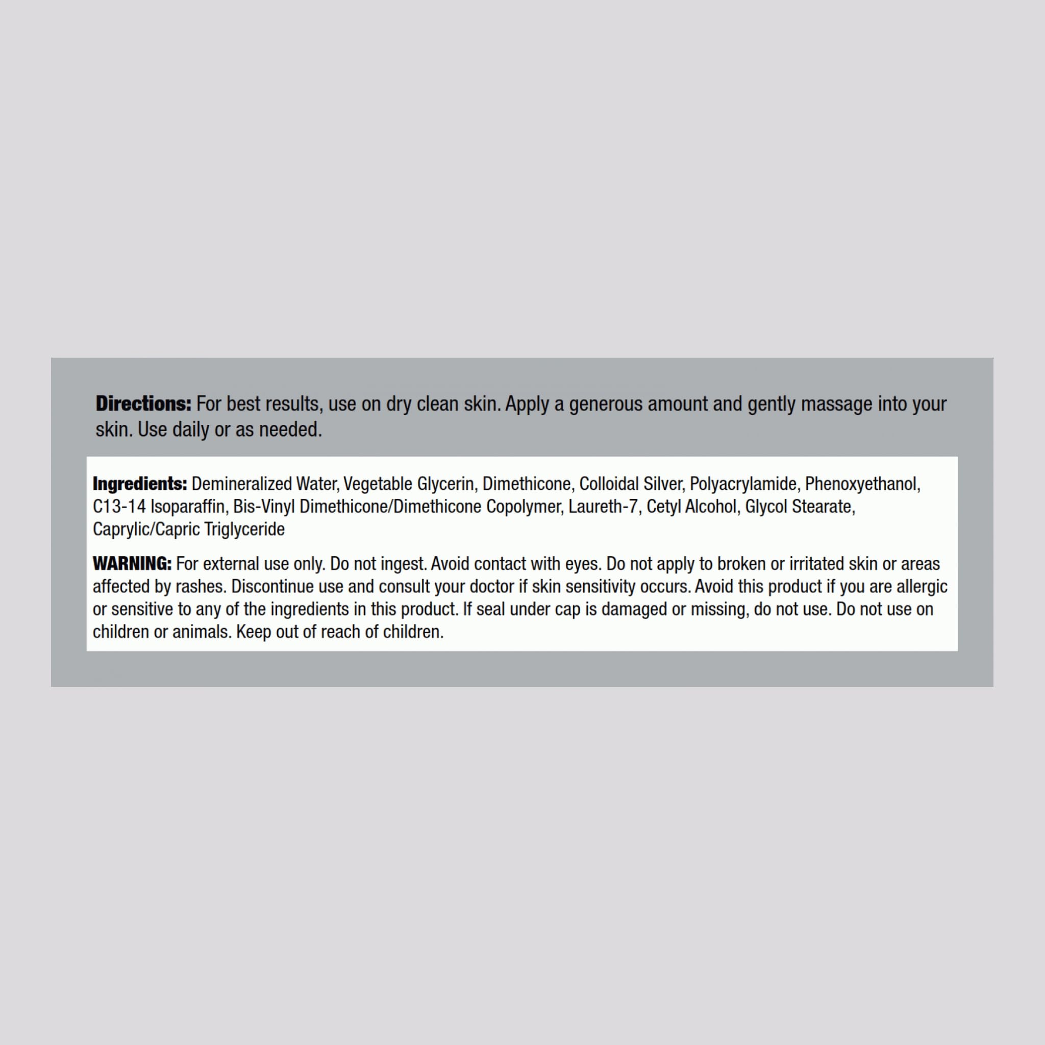 Piping Rock Colloidal Silver 170g packaging