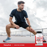 Piping Rock Creatine Advanced Athlete Formula on a gym bench