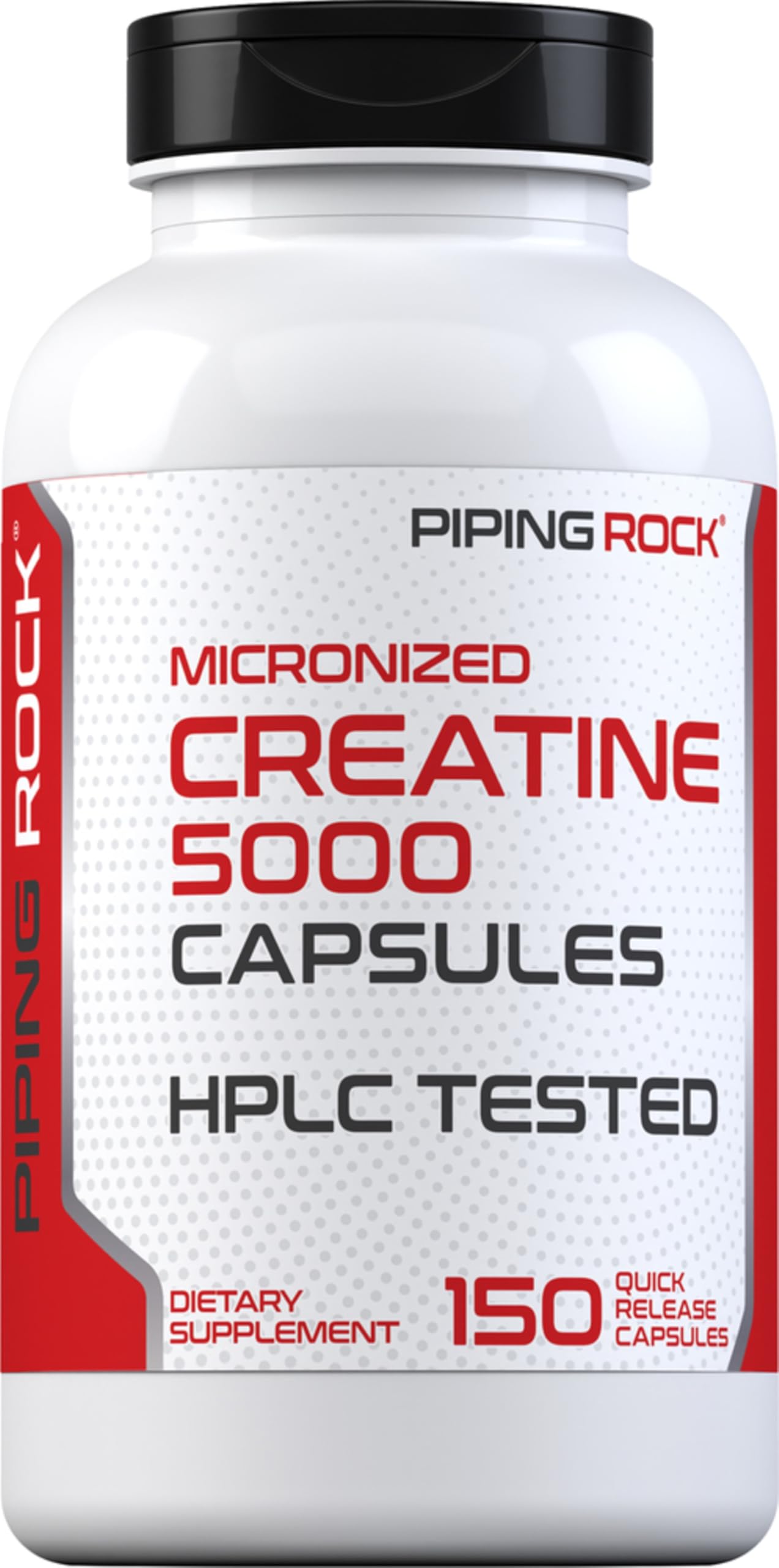 Piping Rock Creatine Monohydrate 5000mg powder front view