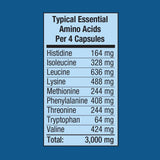 Piping Rock EAA & BCAA Supplement 3000mg capsule ingredients list