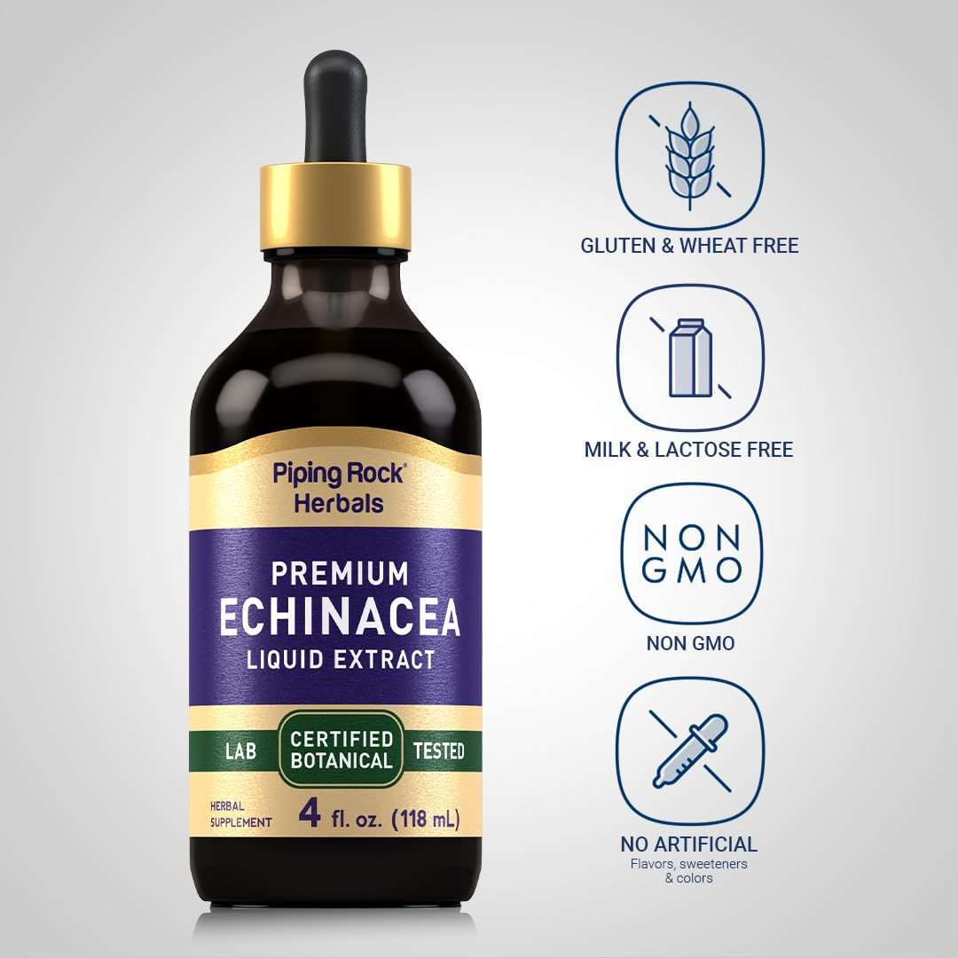 Piping Rock Echinacea Herbal Supplement 272g back view
