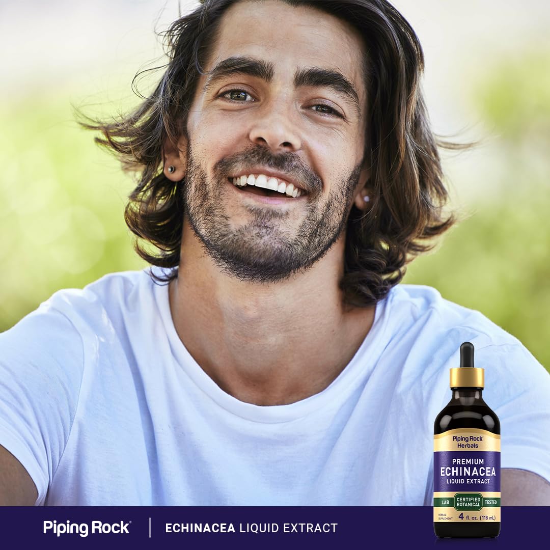 Piping Rock Echinacea Herbal Supplement 272g capsules close-up