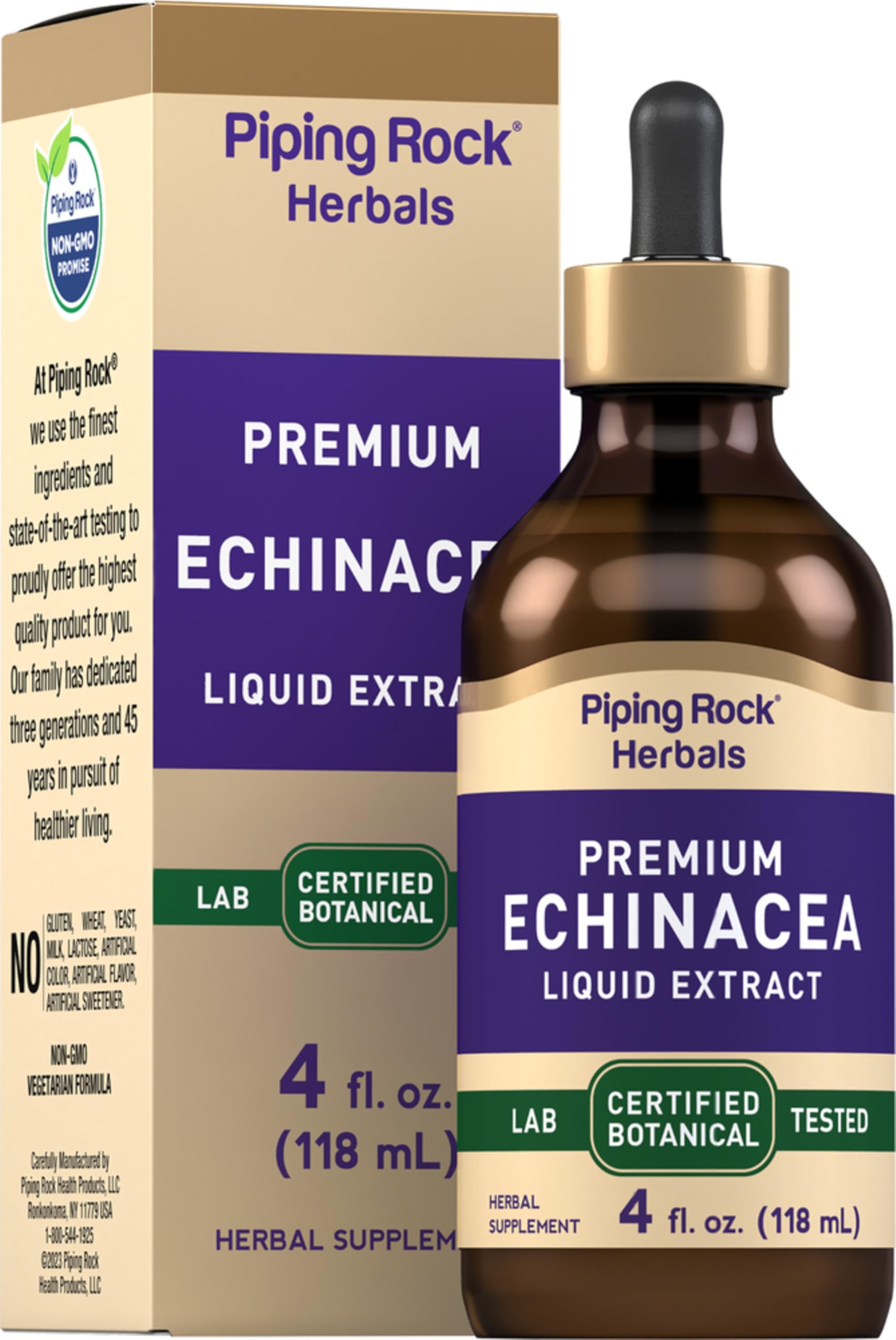 Piping Rock Echinacea Herbal Supplement 272g front view