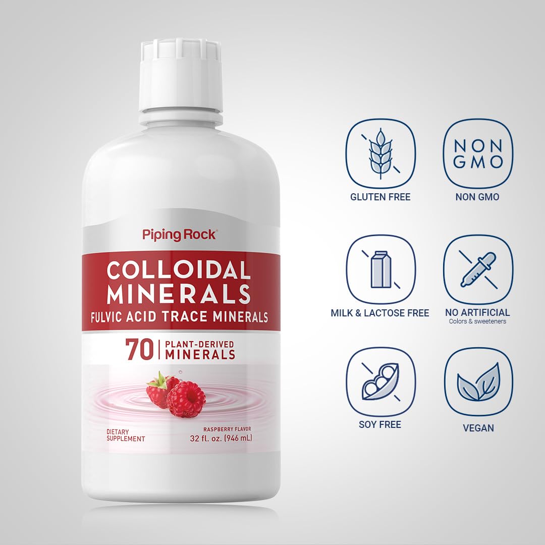 Piping Rock Essential Trace Minerals Liquid 1061g nutritional information