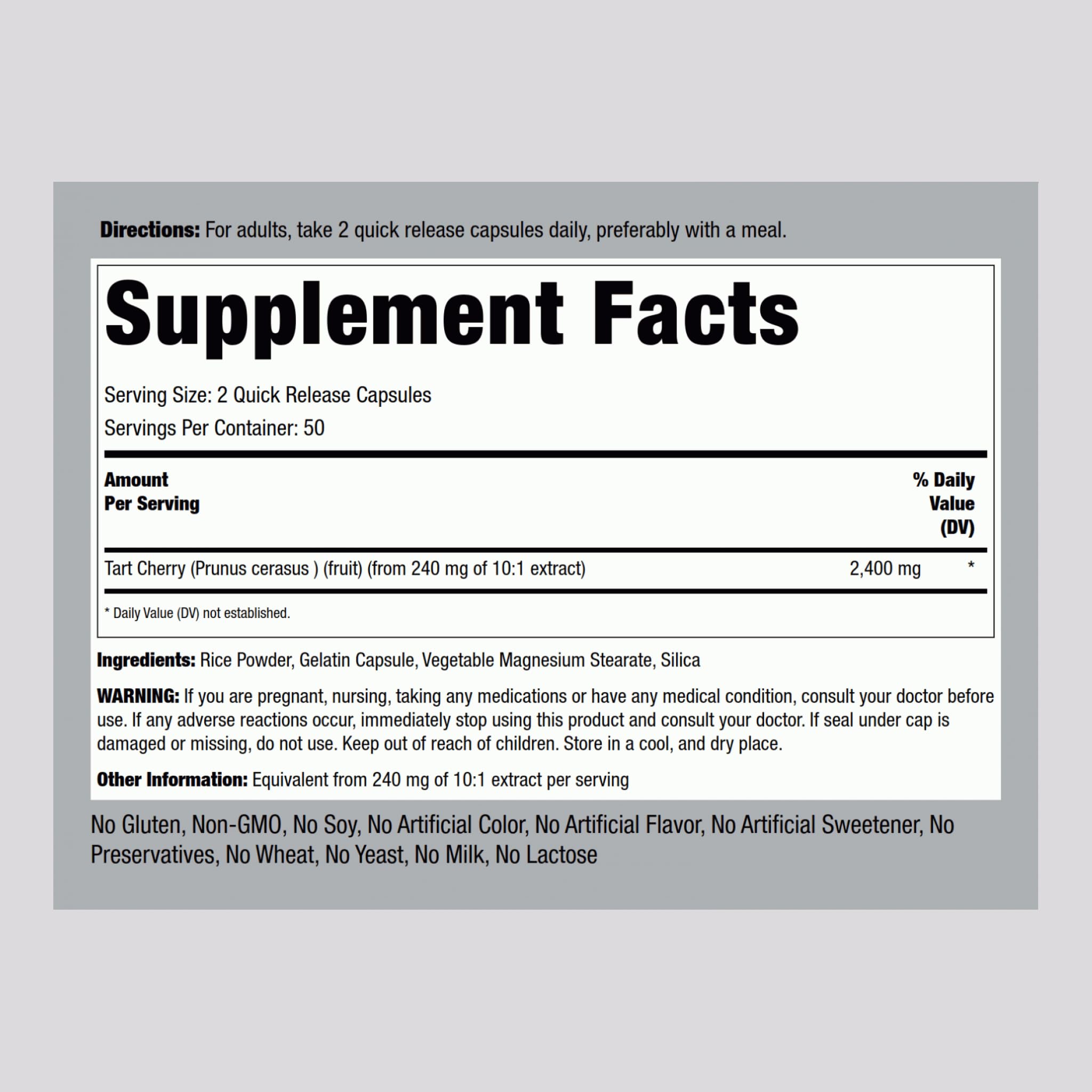 Piping Rock Fat Burner Capsules 50g packaging