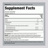 Piping Rock Fish Oil Mini Softgels back view showing ingredients