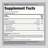 Piping Rock Fish Oil Soft Gels 200g back view with nutritional information