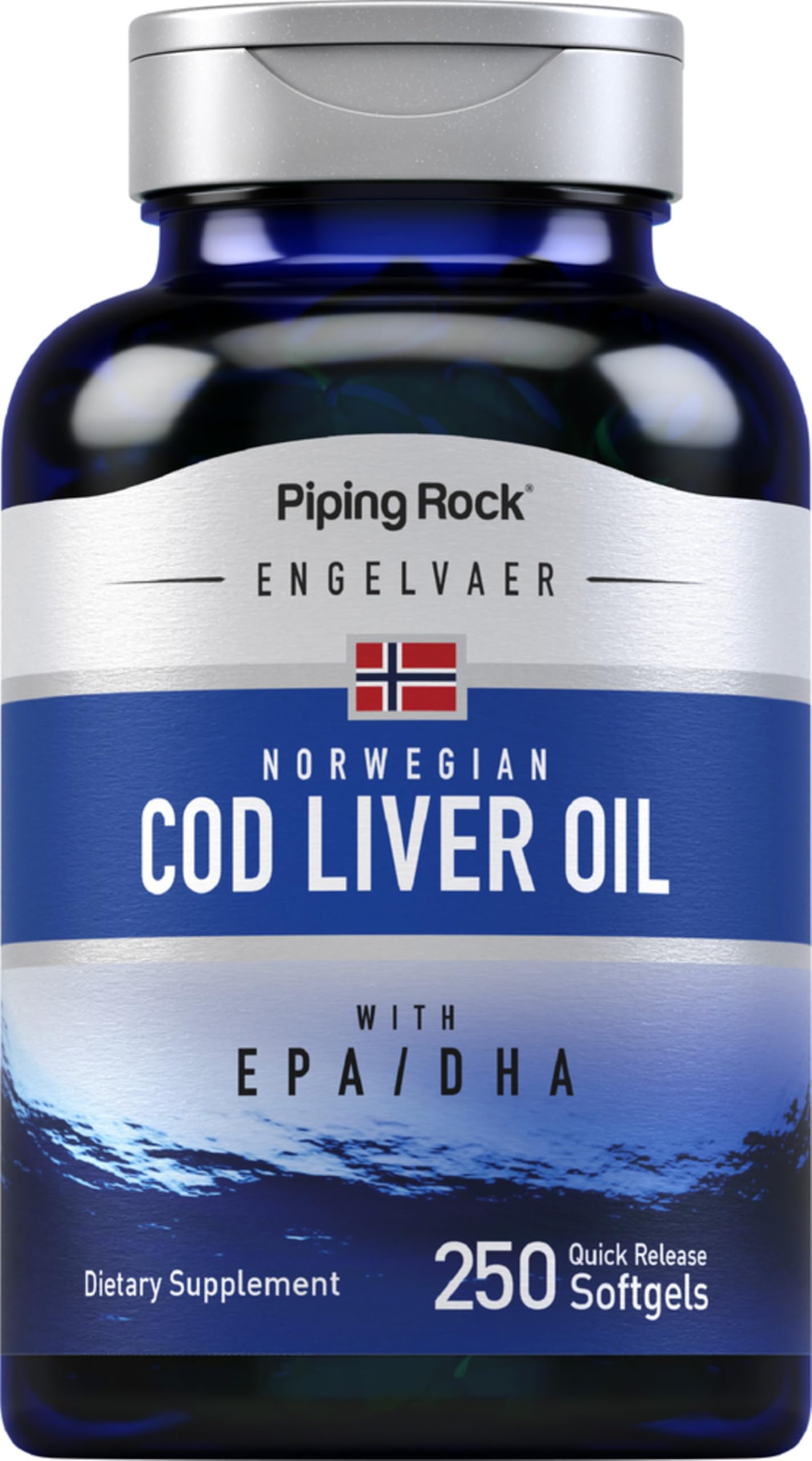 Piping Rock Fish Oil Soft Gels 200g front view