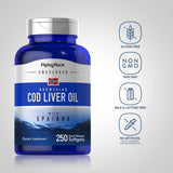 Piping Rock Fish Oil Soft Gels 200g side view showing soft gel