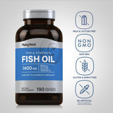 Piping Rock Fish Oil Triple Strength 1,400 mg capsules close-up