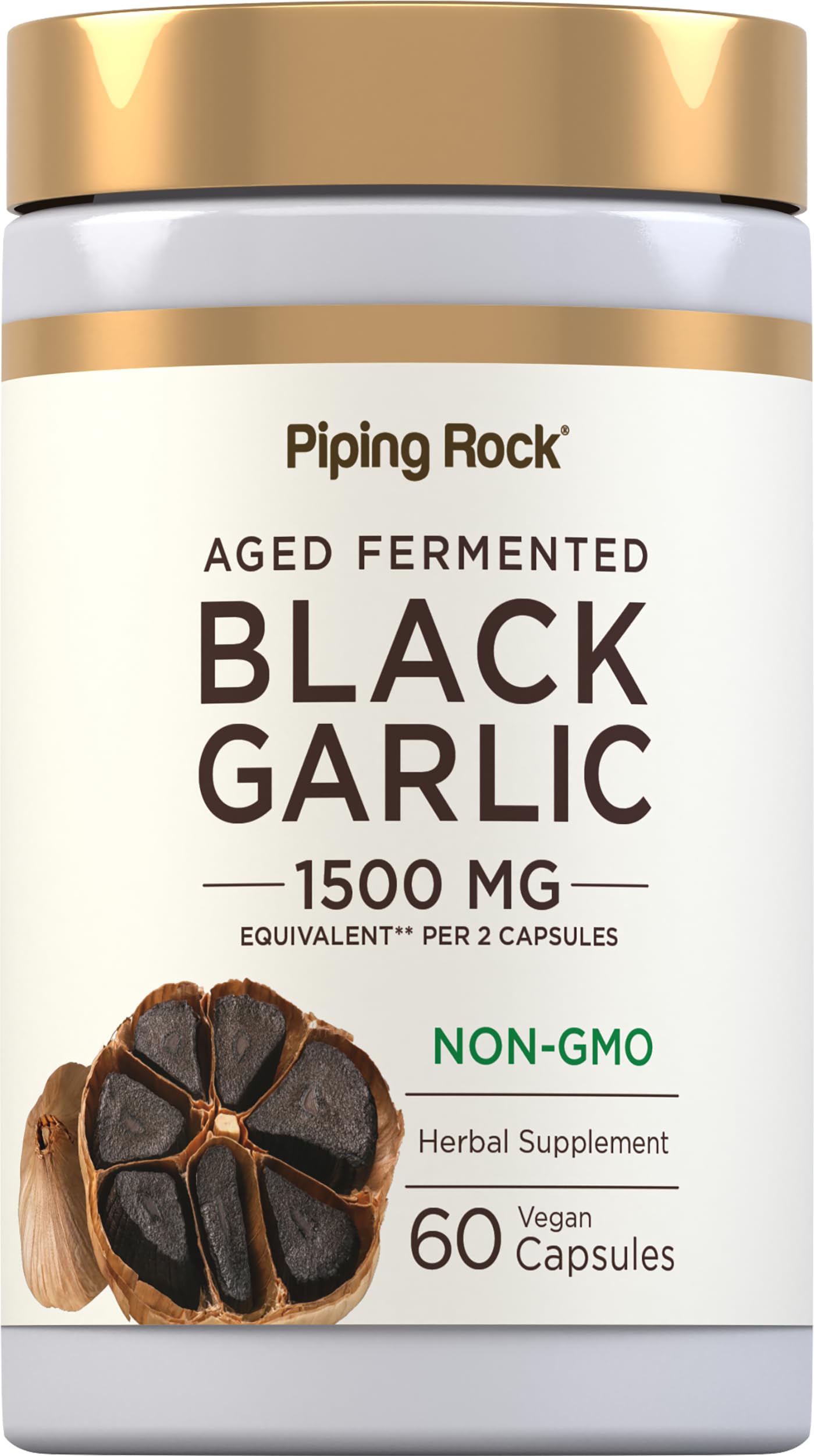 Piping Rock Garlic Supplement 0.16% S-Allyl Cysteine front view