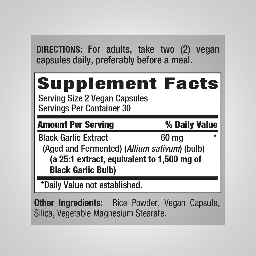 Piping Rock Garlic Supplement 0.16% S-Allyl Cysteine side view