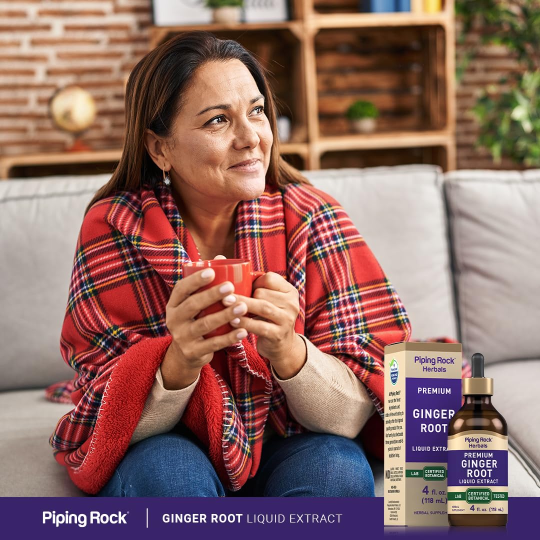 Piping Rock Ginger Capsules 259g with measuring spoon