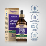 Piping Rock Ginkgo Biloba 273g supplement back view