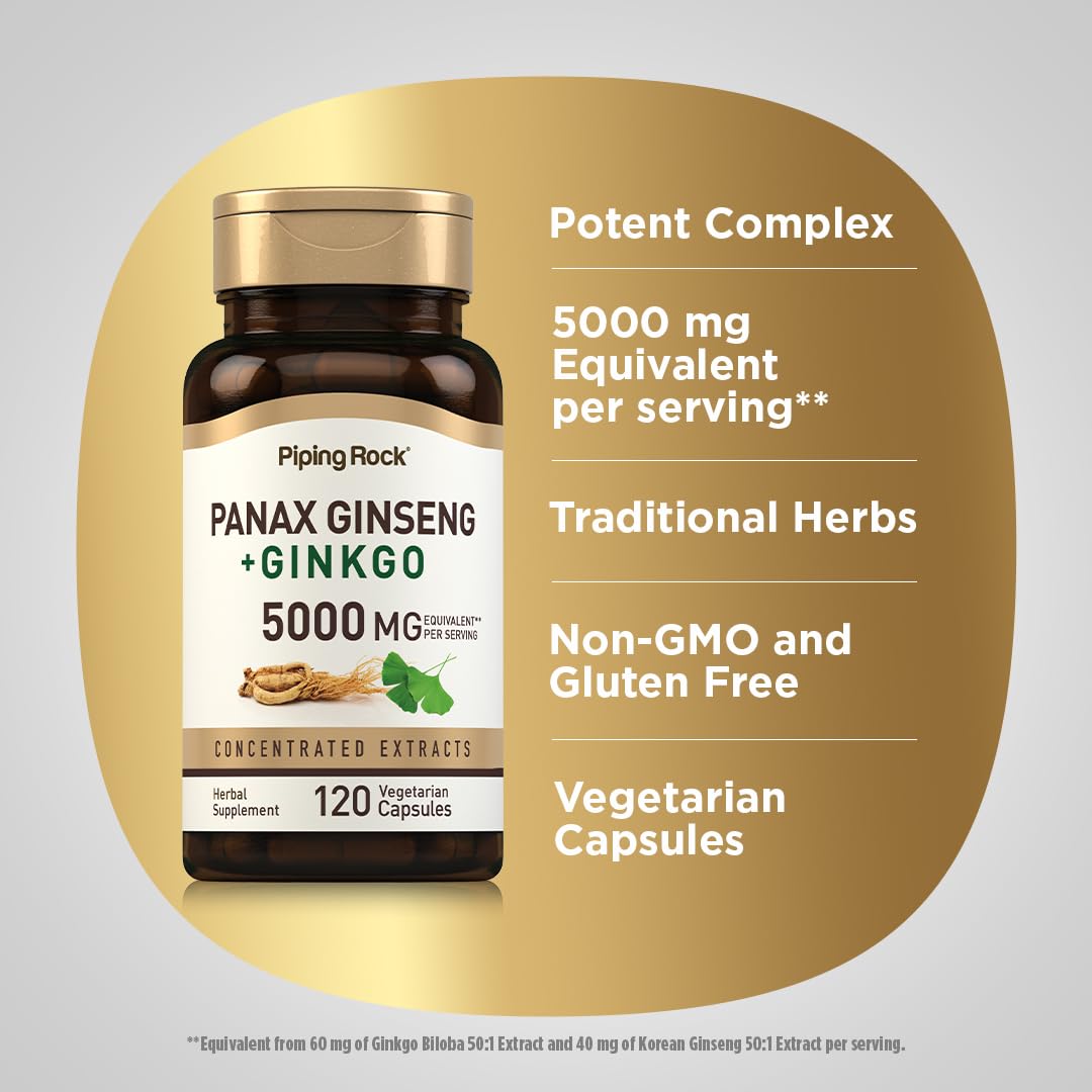 Piping Rock Ginkgo Biloba 75g capsule close-up