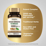 Piping Rock Ginkgo Biloba 75g capsule close-up