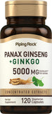 Piping Rock Ginkgo Biloba 75g herbal supplement front view