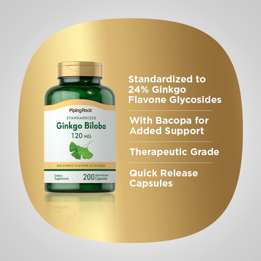 Piping Rock Ginkgo Biloba with Bacopa ingredients list