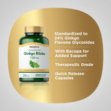 Piping Rock Ginkgo Biloba with Bacopa ingredients list