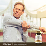 Piping Rock Ginseng Complex capsules in a hand