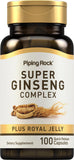 Piping Rock Ginseng Complex with Royal Jelly front view of packaging