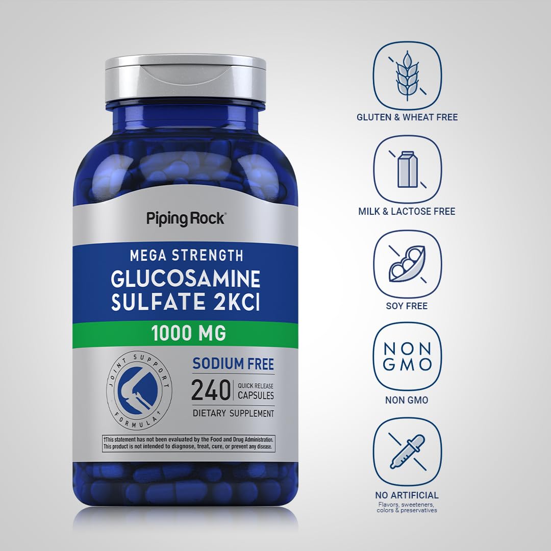Piping Rock Glucosamine Quick Release Capsules top view