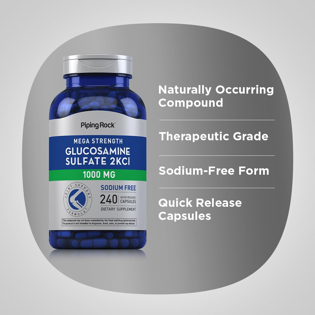 Piping Rock Glucosamine Quick Release Capsules with label